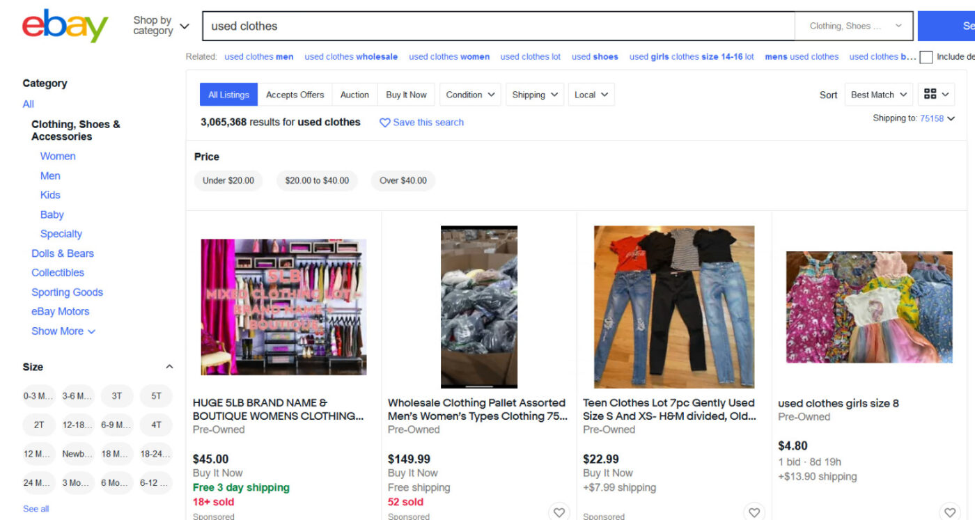 mặt hàng cấm trên ebay